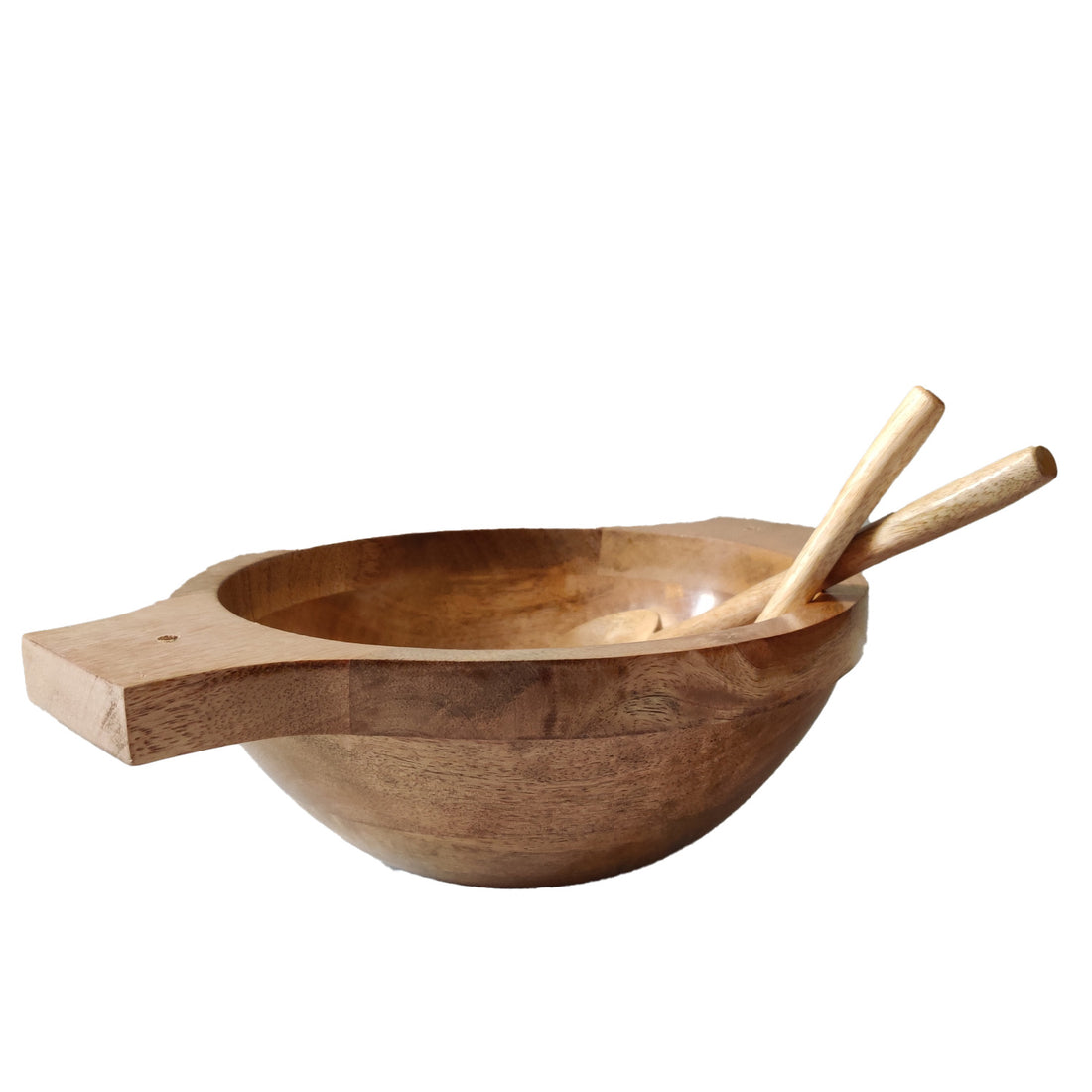 Wooden Bowl With Extended Sides