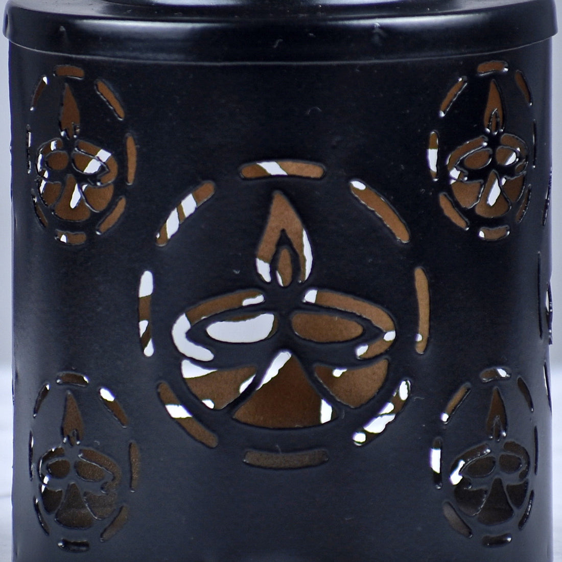 Black & Gold T-light Hanging Lantern