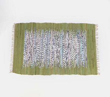 Recycled Cotton Chindi Green Rug