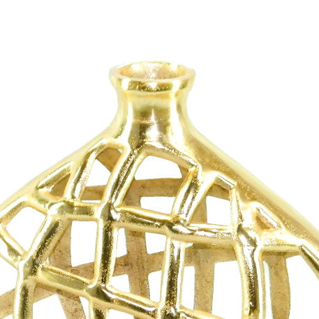 Gold Color Casted Flower Vase