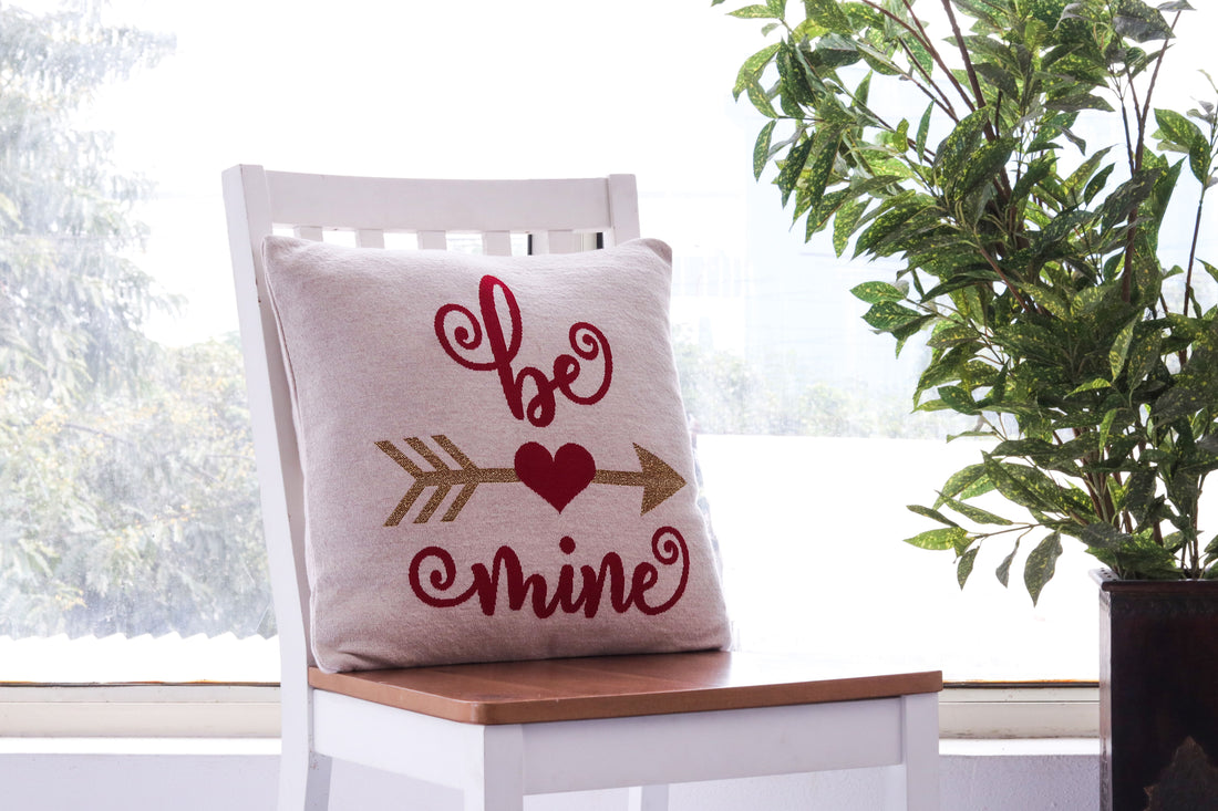 Be Mine Cotton Knitted Cushion Cover