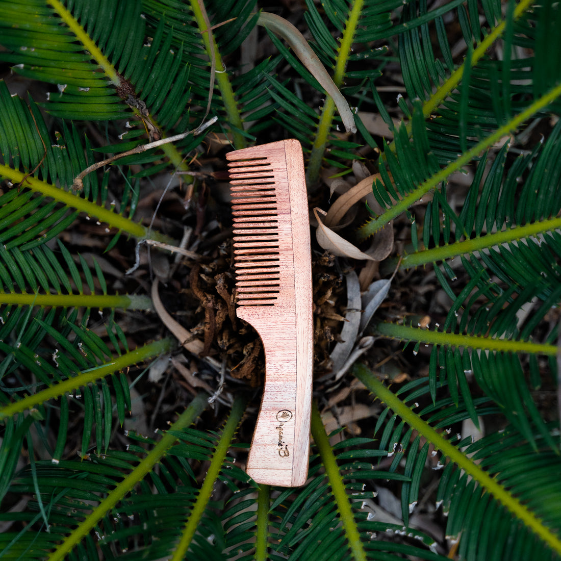 Neem Wood Comb With Handle