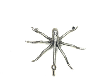 Handmade Recycled Aluminium Coat Hook- Octopus