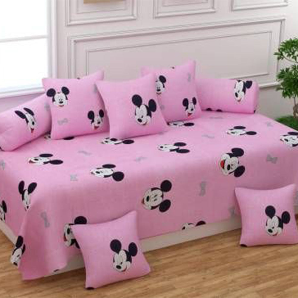 Mickey - Glace Cotton Single Bedsheet Set Of 8