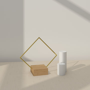 Golden Festive Candle Holder