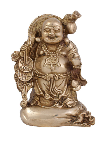 Laughing Buddha - 9 Inch (Gold)