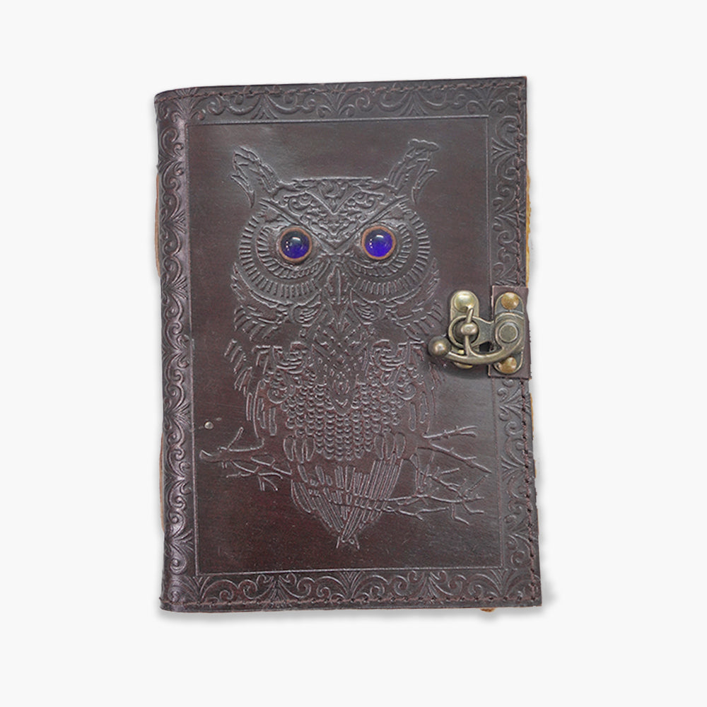 Leather Journal - Mysterious Owl