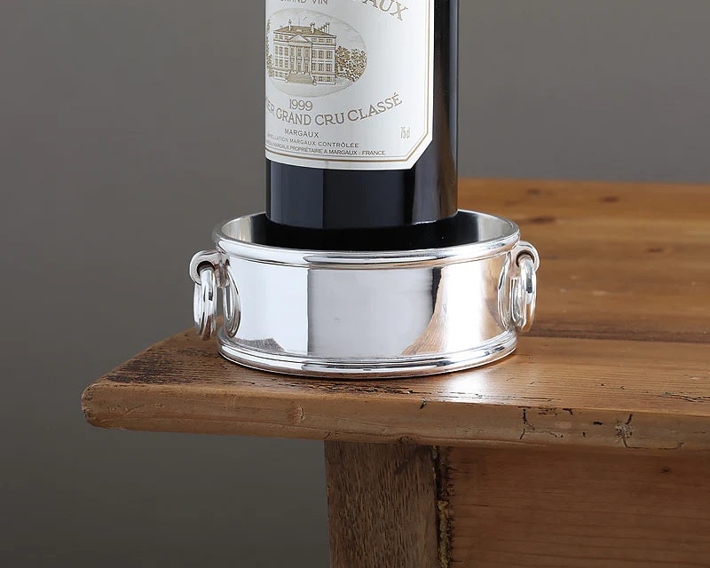 Silver Plated Bottle Coaster Or Bowl For Kitchen And Hotels