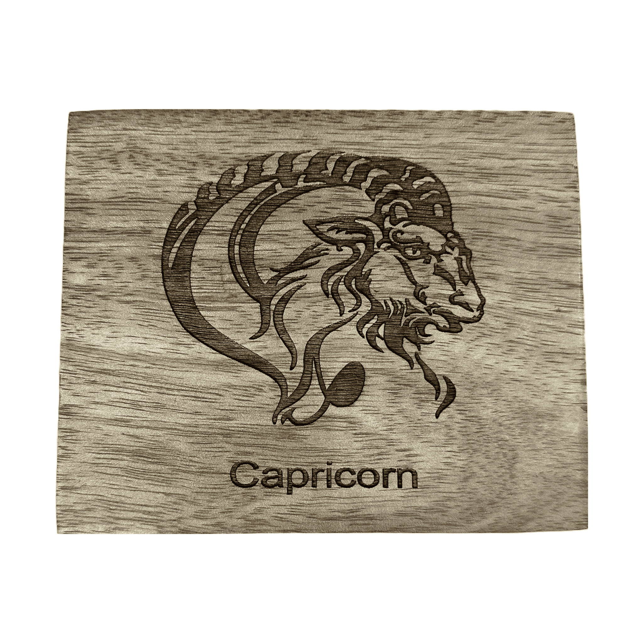 Capricorn - Laser Etched Square Box