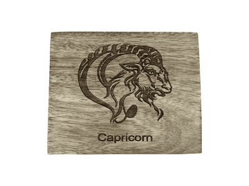 Capricorn - Laser Etched Square Box