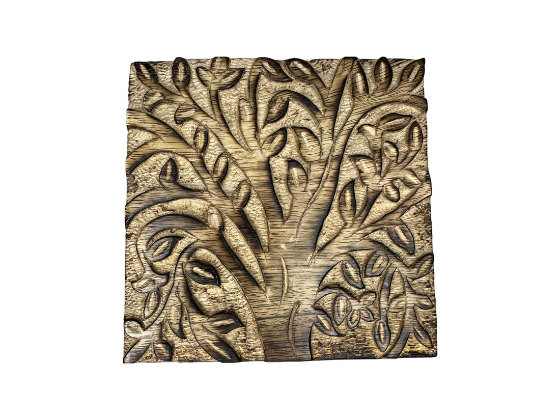 Hand Carved Tree Of Life Box Design