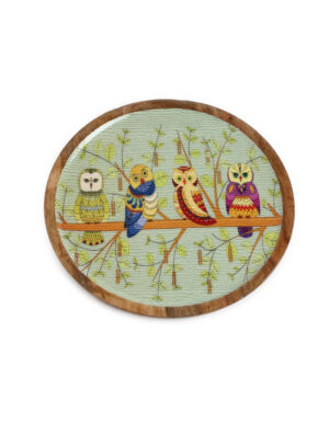 Quirky Owl Design Platter - L