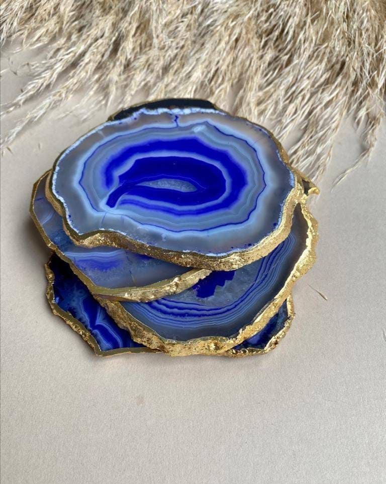 Blue Agate Coasters