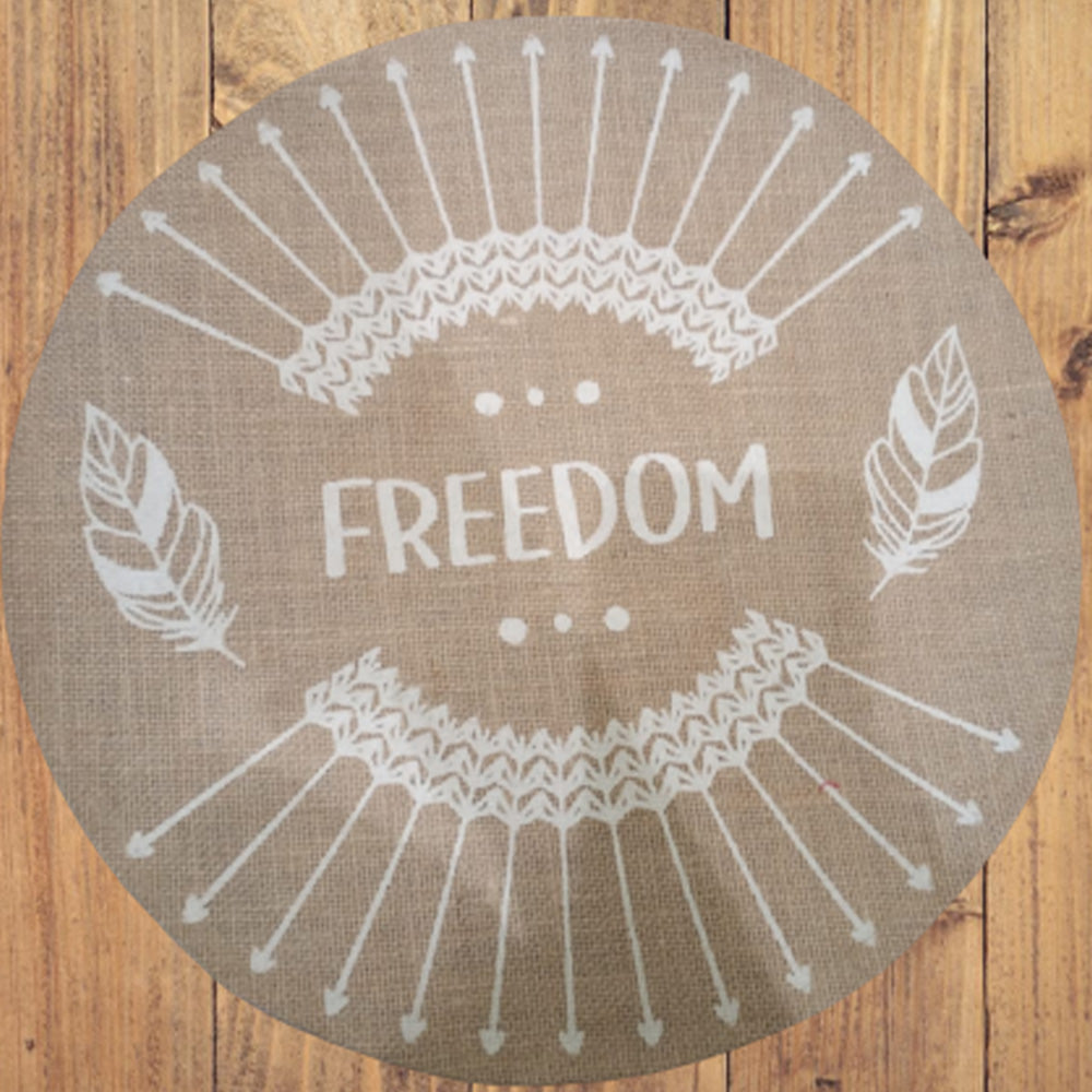 Jute Fabric Table Mate (freedom)