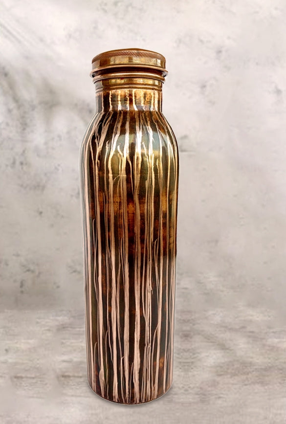 Copper Matrix Line Design Water Bottle 950 Ml