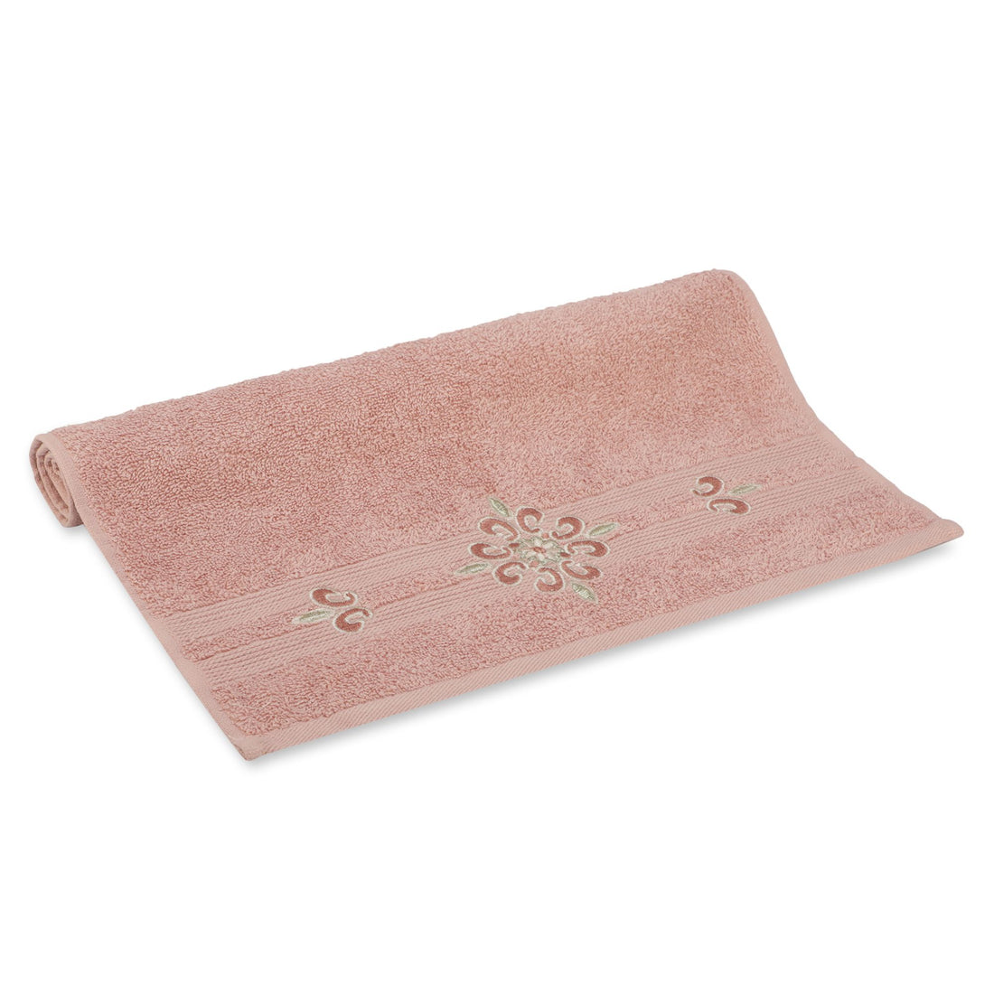 Embroidered Hand Towel (Floral Mask Peach)