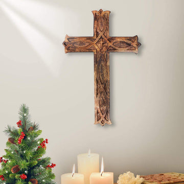 Mango Wood Wall Hanging Cross