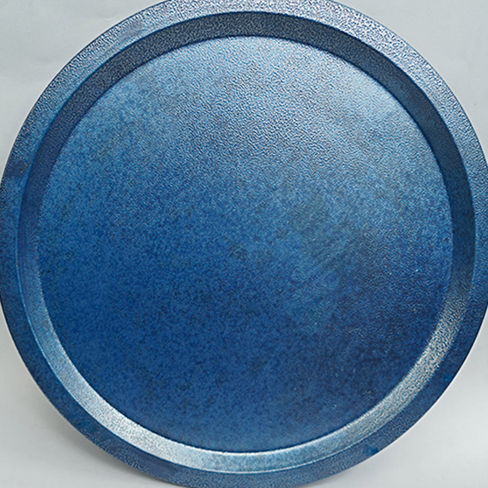 Round Blue Charger Plate