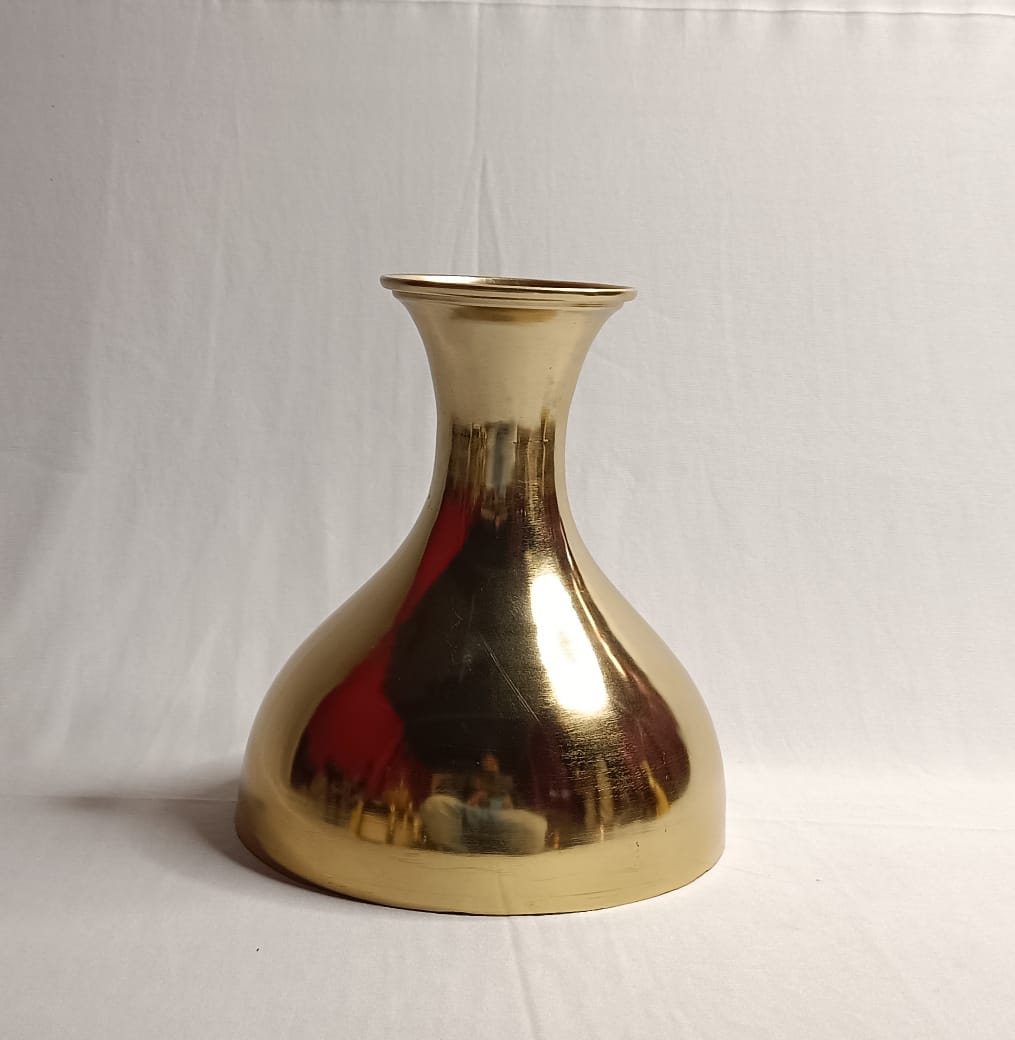 Golden Metallic Bottle Vase