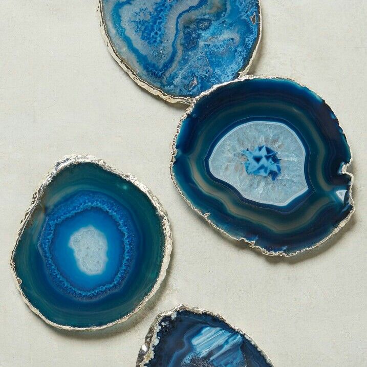 Blue Agate Coasters