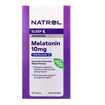 Natrol, Advanced Melatonin, Sleep, 10 mg, 100 Tablets
