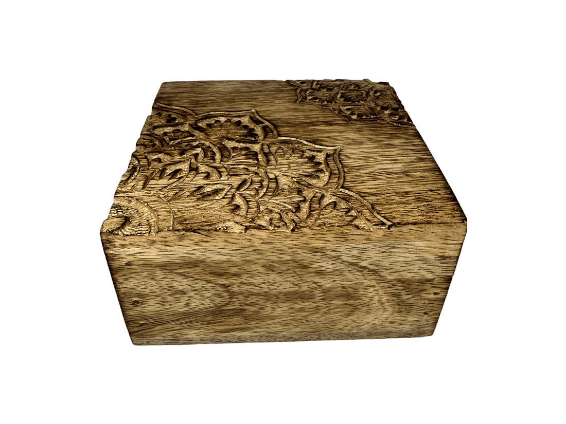 Hand Carved Mandala Art Box