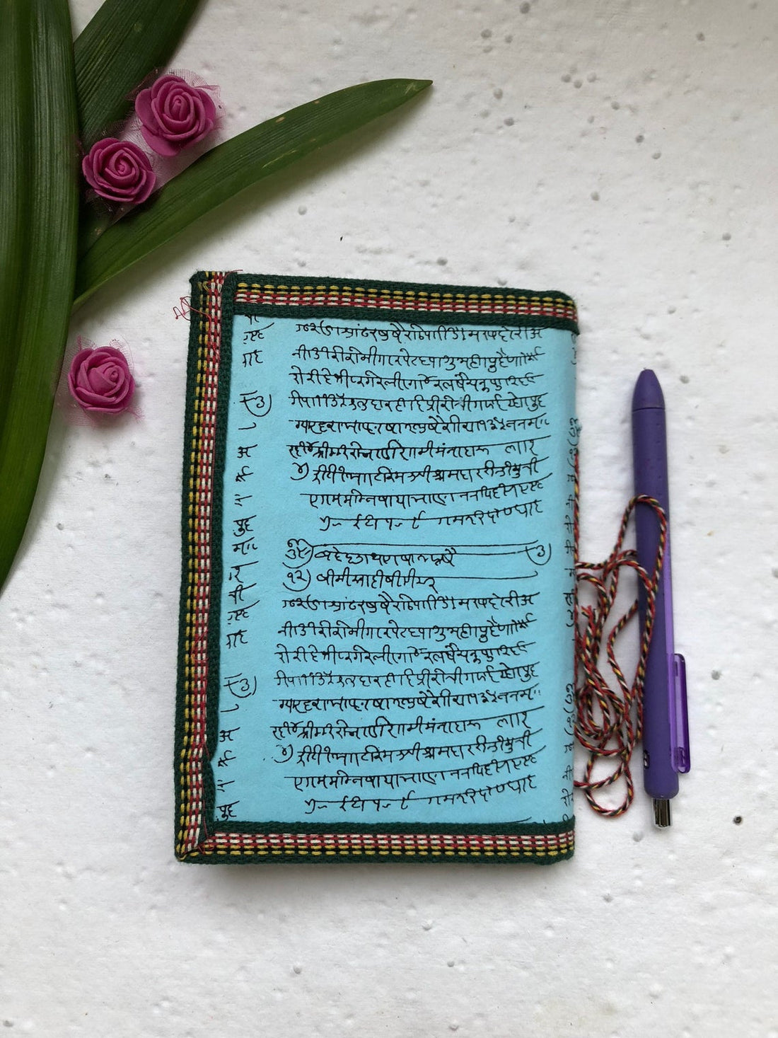 Handmade Paper Diary Set Of 4- Saraswatiji (Assorted Color)