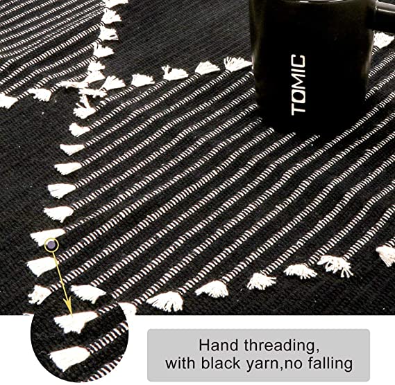 Black Tassel Rug