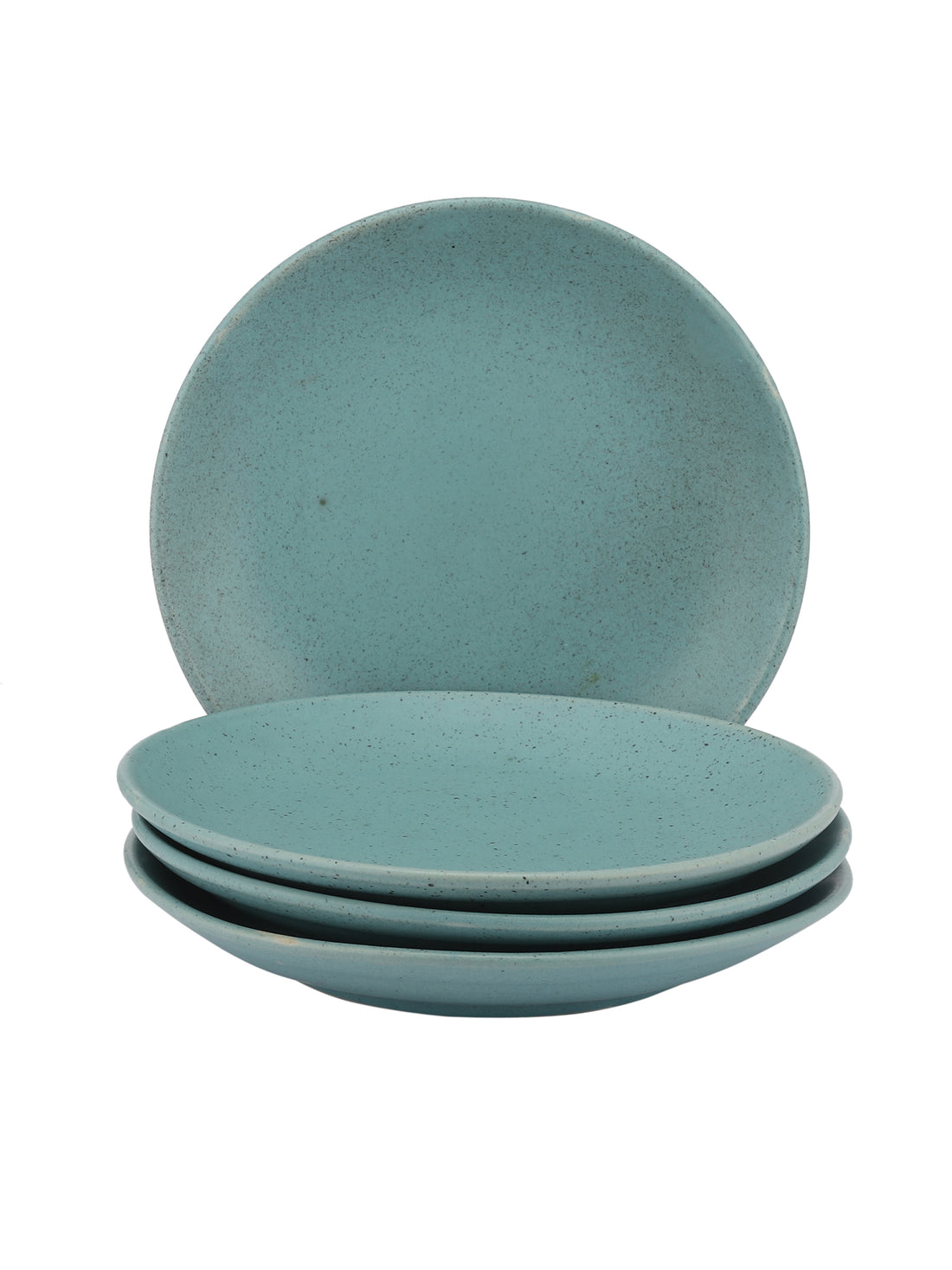 Turquoise Blue Small Ceramic Plates (set Of 4)