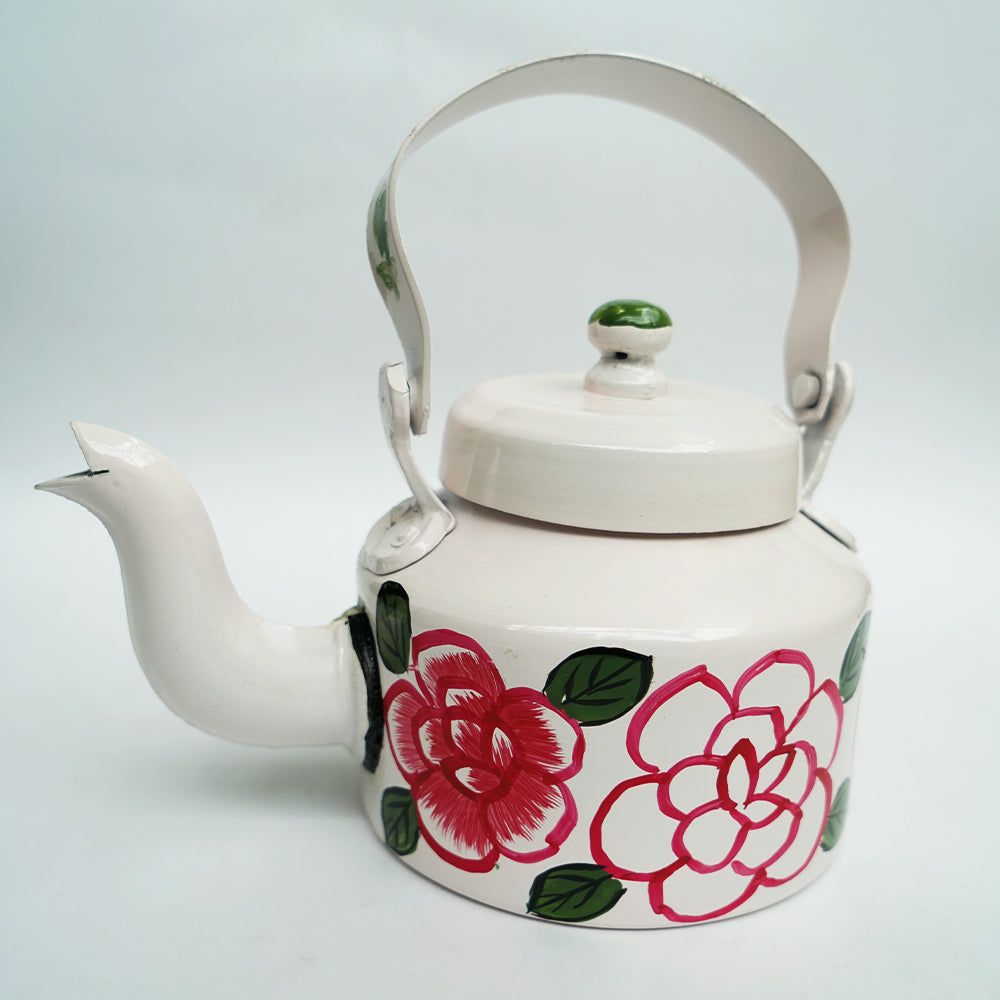 Handpainted Pink Decorative Kettle