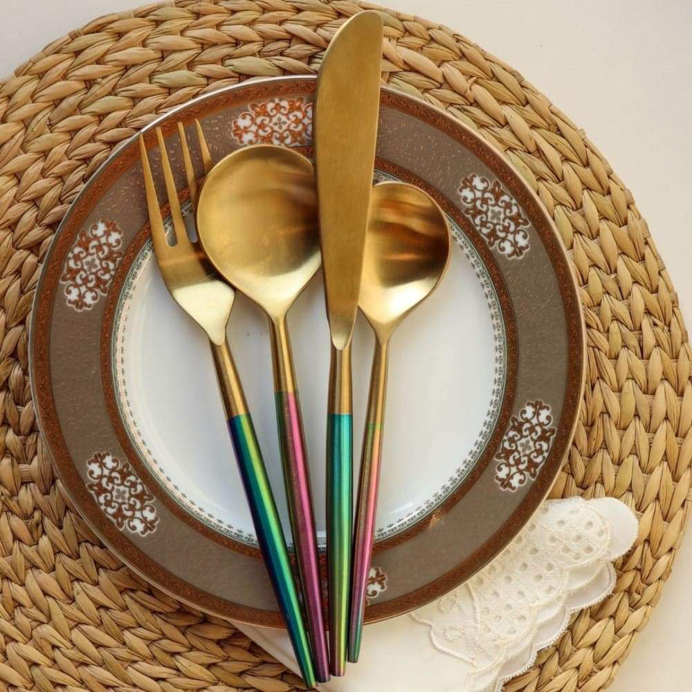 Rainbow Steel Cutlery Set - Handle