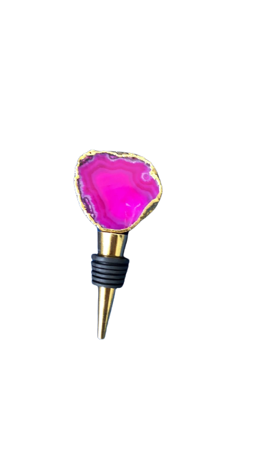 Agate Bottle Stopper (assorted Colours)