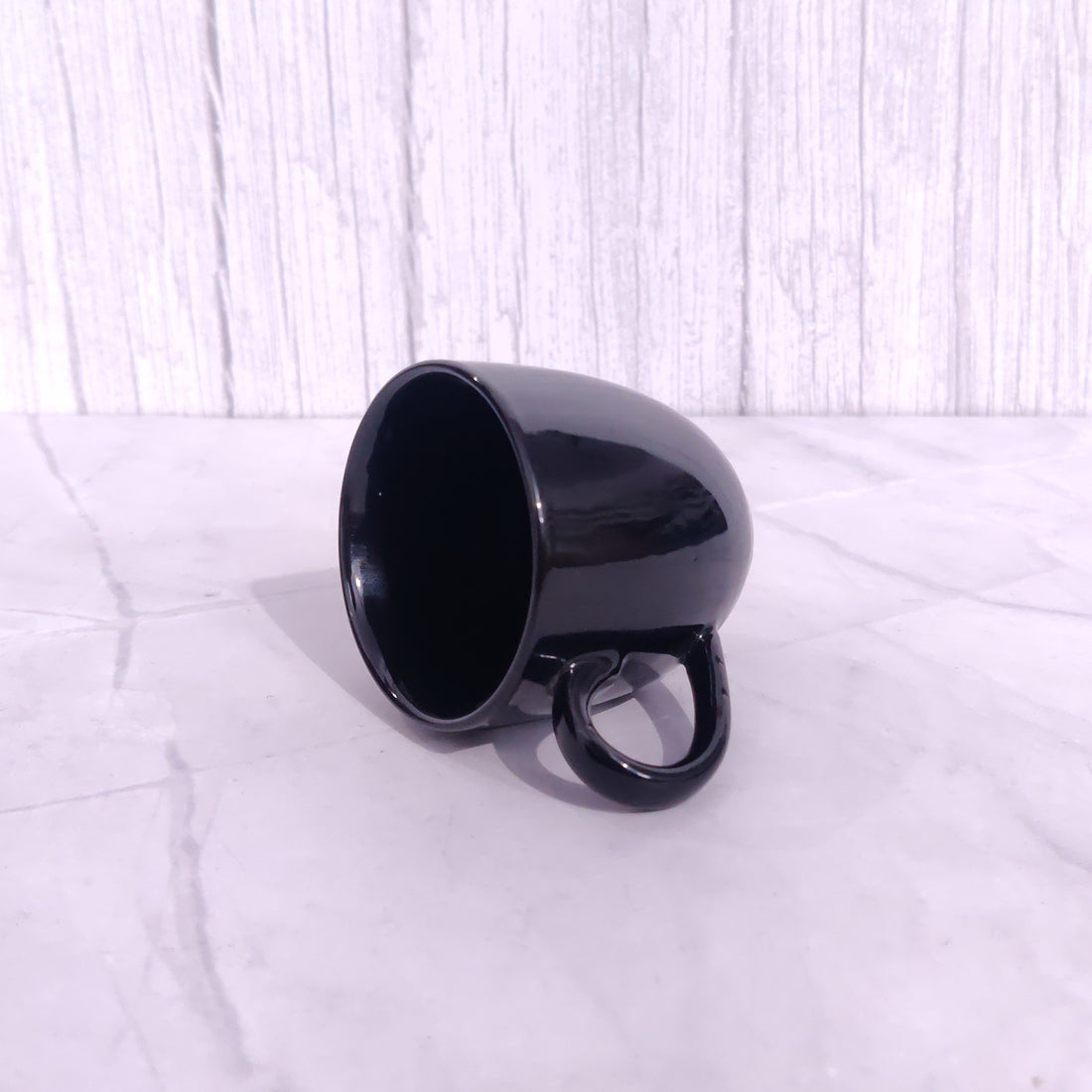 Black Handmade Ceramic Tea Cup For Kitchen And Restaurants