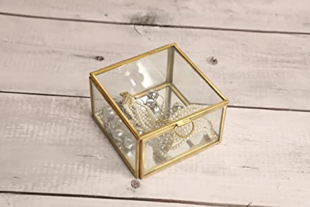 Square Glass Jewellery Box