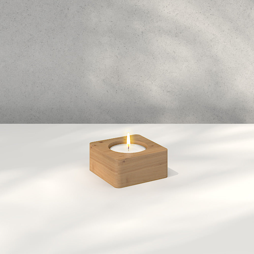 Kado Tiny Minimalistic Wooden Candle Holder