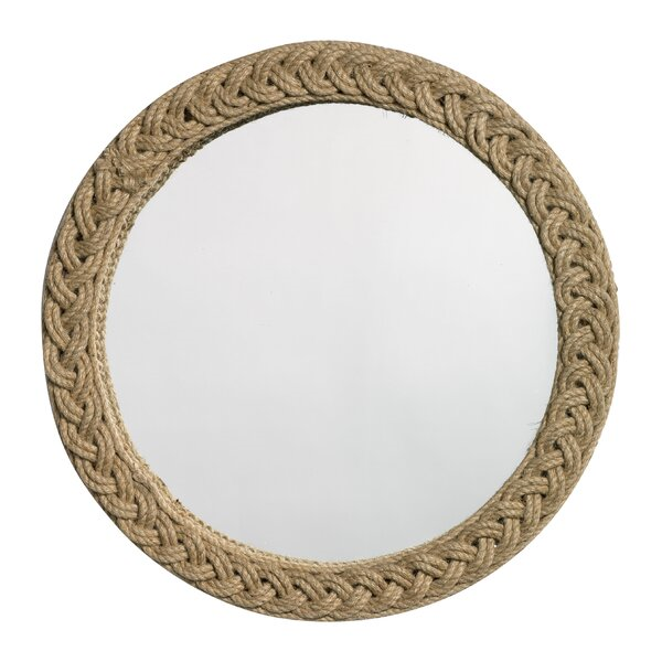 Wall Mirror With Jute Braided Rope