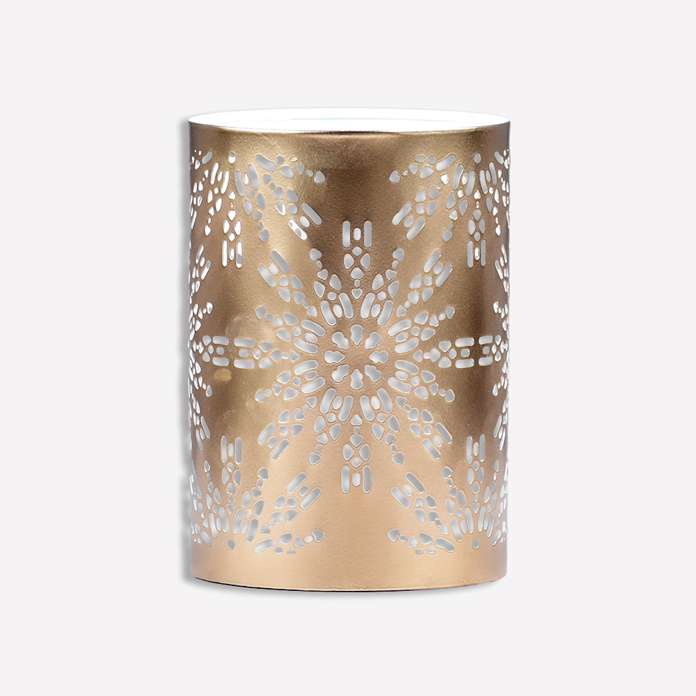 Snowflake Etching Candle Votive Holder