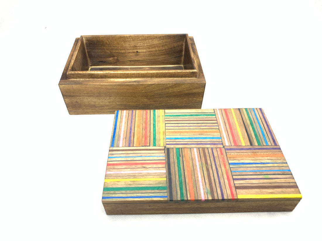 Handmade Sliced Colour Pencil Box