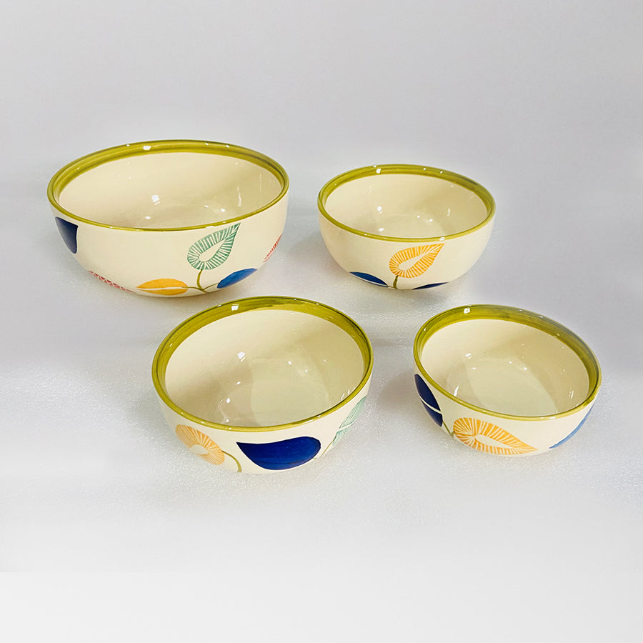 Flower Petals Serving Bowl Set