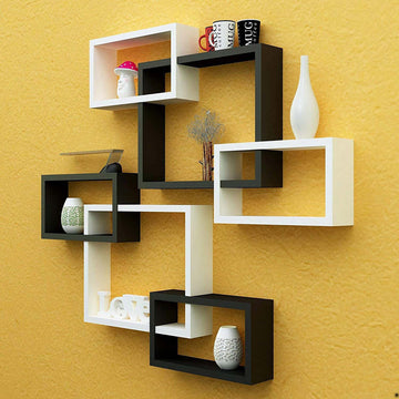 Wall Mounted Rack Shelf Set Of 6