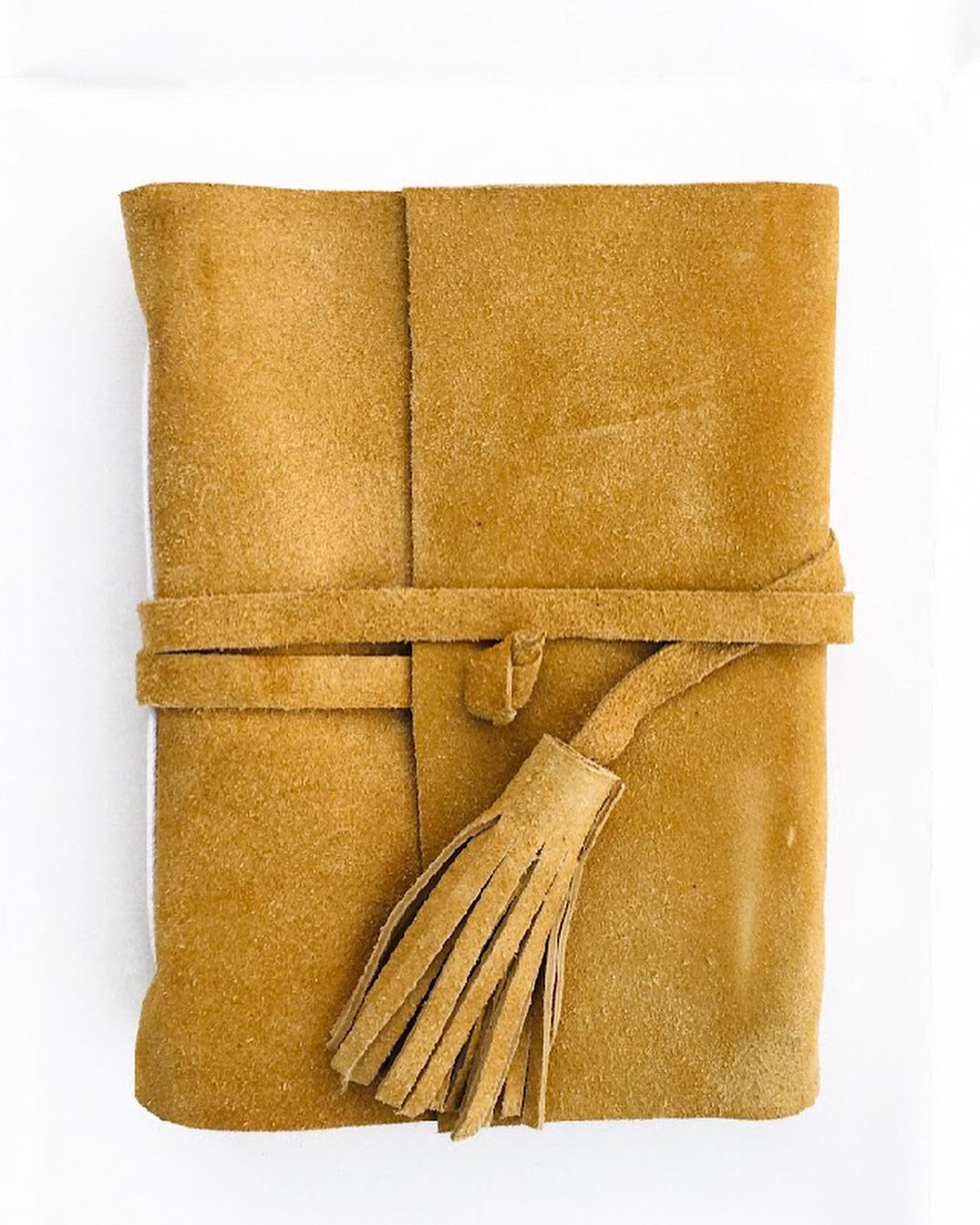 Suede Leather Journal With String Closure