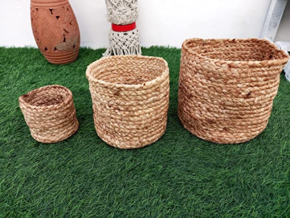 Needle Art Set Of 3 Storage Basket