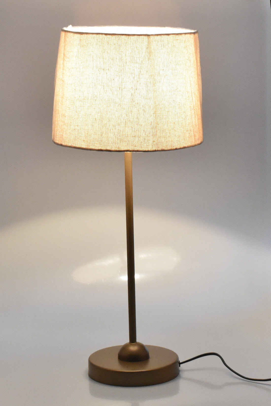 Study Table Lamp With Jute Fabric Shade