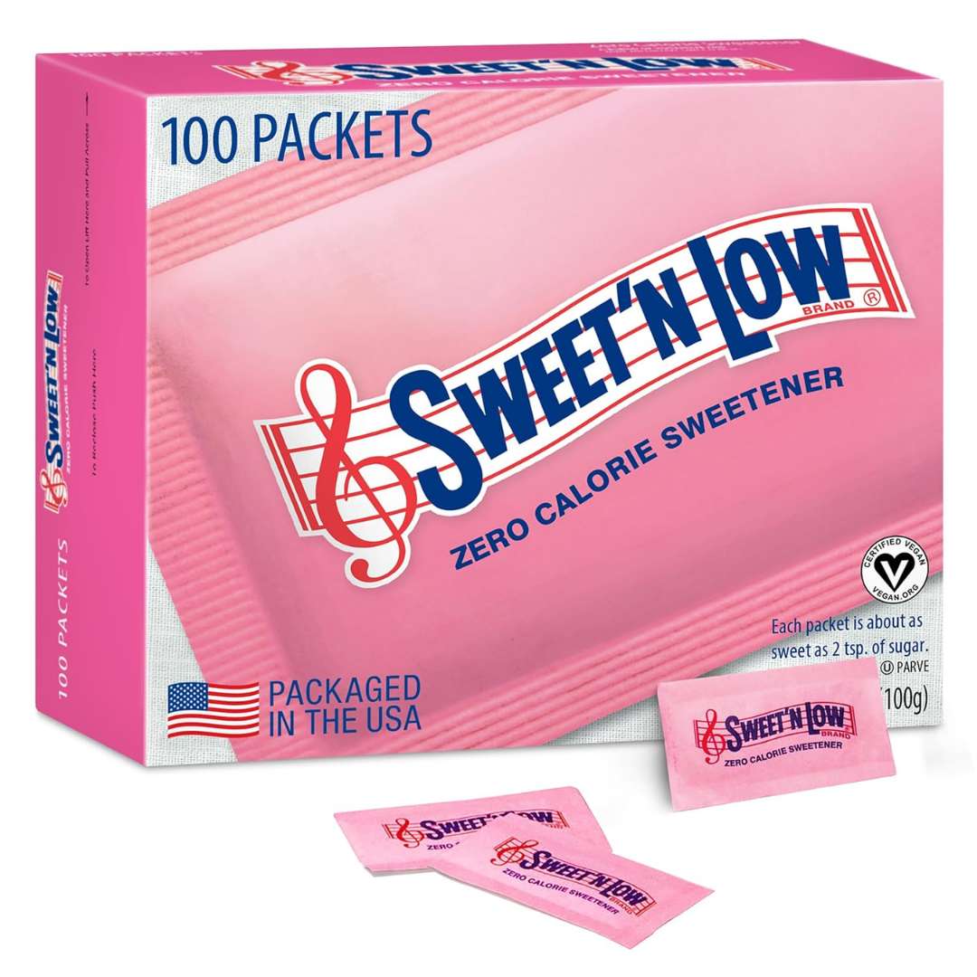 Sweet'N Low Zero Calorie Sweetener Packets, 100 Ct