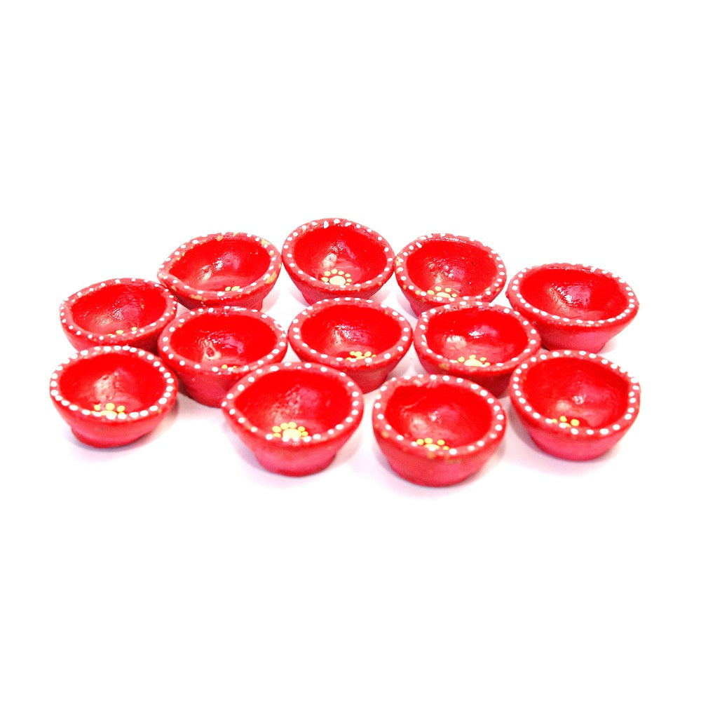 Set Of 12 Diyas