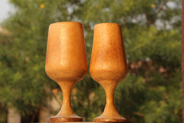 Bamboo Wine Glass - Set Of 2