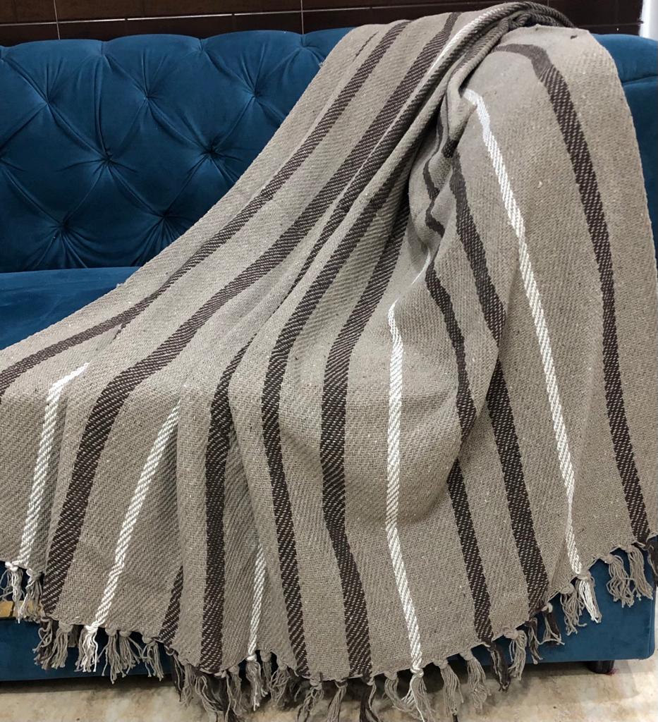 Recycled Stripe Throw