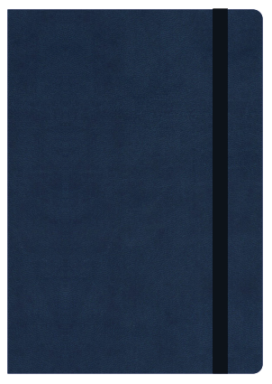 Hard Cover Pu Notebook (a5 Size) - Blue