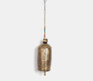 Handmade Large Bell Hanging With Beads