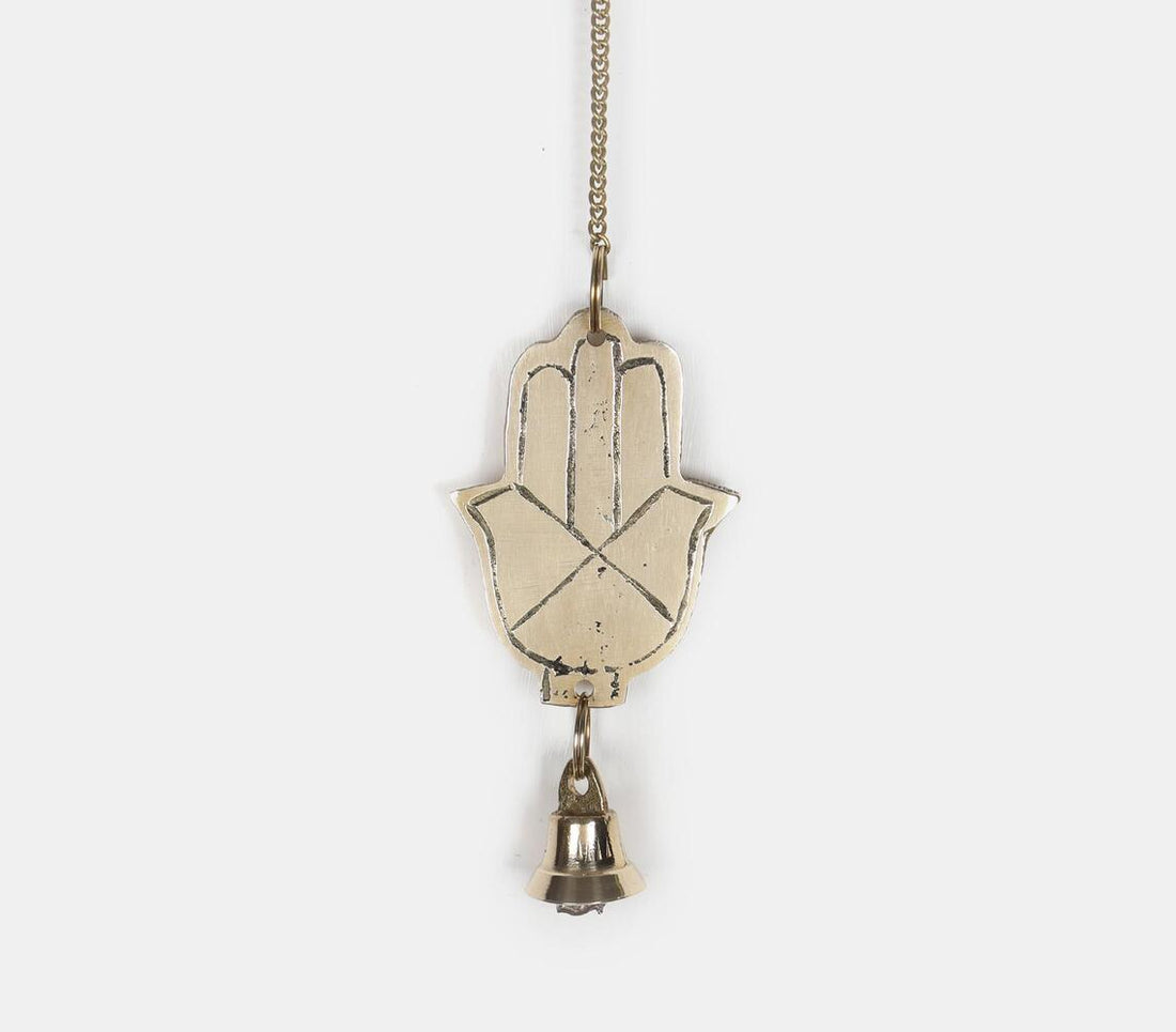 Brass Hamsa Hand Bell Chime
